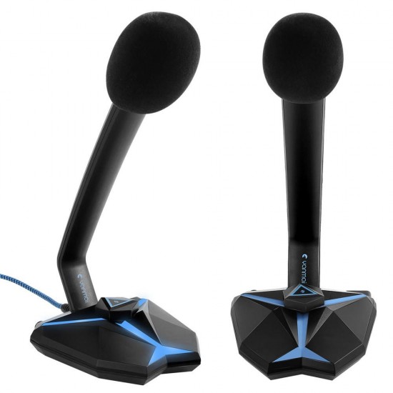 G33 USB Wired LED Light Omnidirectional Condenser Gaming Microphone with 3.5mm Audio Output G33 USB Wired LED Light Omnidirectional Condenser Gaming Microphone with 3.5mm Audio Output