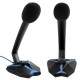 G33 USB Wired LED Light Omnidirectional Condenser Gaming Microphone with 3.5mm Audio Output