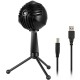 GM-888 USB Wired Cardioid Condenser Microphone with Tripod