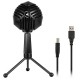 GM-888 USB Wired Cardioid Condenser Microphone with Tripod