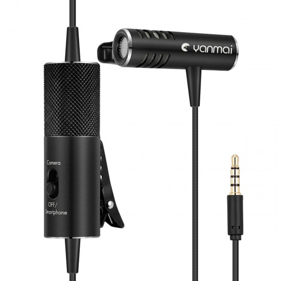 R933S Clip-on Type Lavalier Omnidirectional Condenser Microphone 3.5mm Mini Microphone for Camera Phone R933S Clip-on Type Lavalier Omnidirectional Condenser Microphone 3.5mm Mini Microphone for Camera Phone