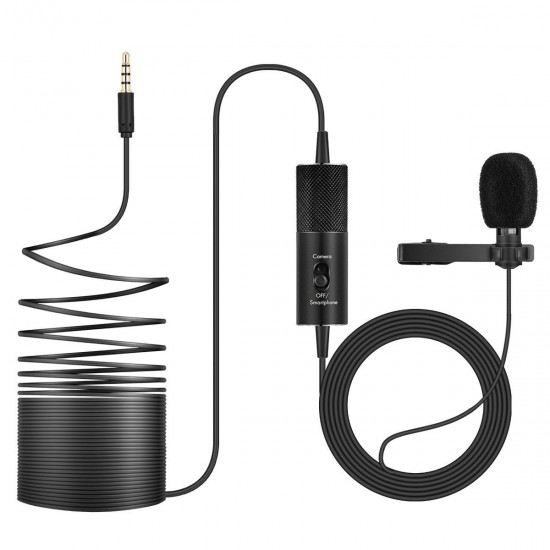 R955S Clip-on Type Lavalier Omnidirectional Condenser Microphone 3.5mm Mini Microphone for Camera Phone R955S Clip-on Type Lavalier Omnidirectional Condenser Microphone 3.5mm Mini Microphone for Camera Phone