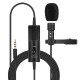 R955S Clip-on Type Lavalier Omnidirectional Condenser Microphone 3.5mm Mini Microphone for Camera Phone R955S Clip-on Type Lavalier Omnidirectional Condenser Microphone 3.5mm Mini Microphone for Camera Phone