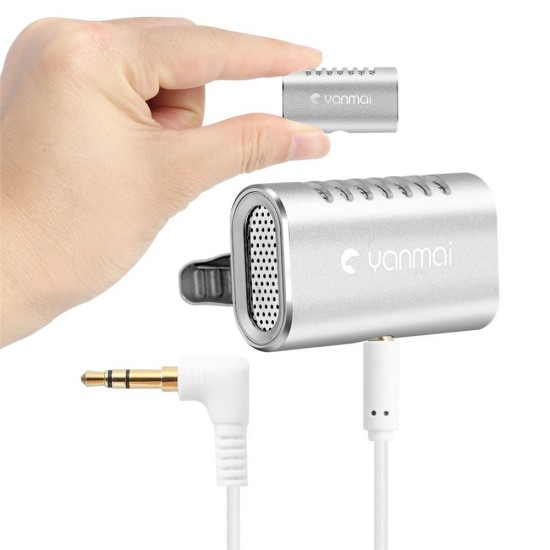 R977 Lavalier Omnidirectional Condenser Microphone Clip-on Lapel Condenser Microphone For PC Phone iPad Camera Windows