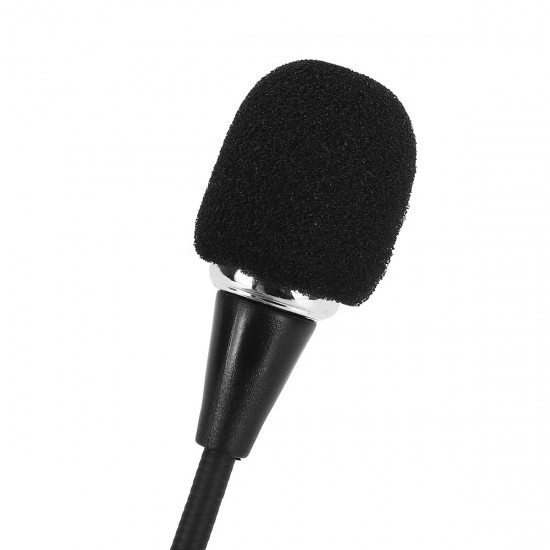 1 PCS Mini 3.5mm External Microphone 10CM Live Online Class Laptop PC Microphone for Chat Singing