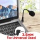 1 PCS Mini 3.5mm External Microphone 10CM Live Online Class Laptop PC Microphone for Chat Singing