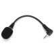 1 PCS Mini 3.5mm External Microphone 10CM Live Online Class Laptop PC Microphone for Chat Singing