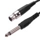 1M 3-Pin Mini XLR Connetor to 6.35mm Audio Mic Cable for Microphone Amplifiers Audio Mixer Speaker