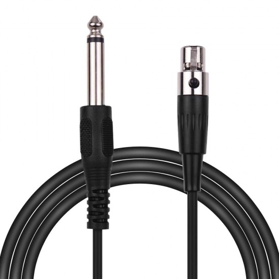 1M 3-Pin Mini XLR Connetor to 6.35mm Audio Mic Cable for Microphone Amplifiers Audio Mixer Speaker