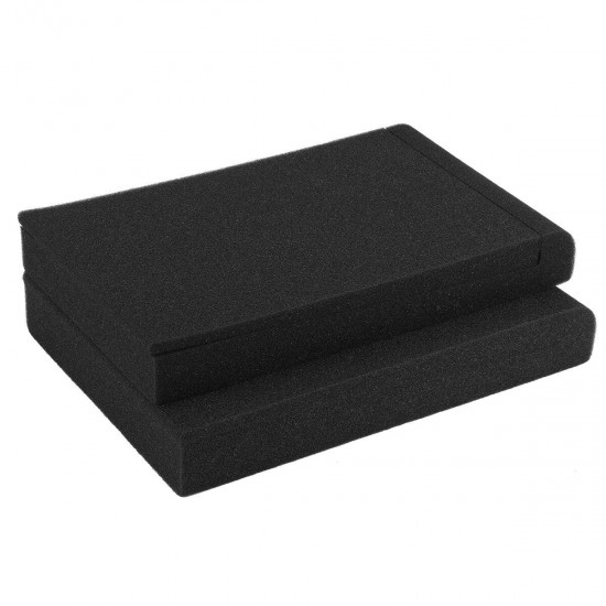 2Pcs Studio Monitor Speaker Acoustic Isolation Foam Pads Isolator 2 x Sizes