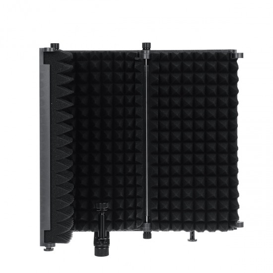 3 Plate Foldable Recording Microphone Wind Screen Board Microphone Isolation Shield For Recording Studio Equipment