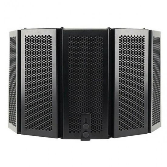 331x1060mm 5 Panels Foldable Studio Microphone Isolation Shield Acoustic Foam Sound Absorbing for Studio Recording Live Broadcast 331x1060mm 5 Panels Foldable Studio Microphone Isolation Shield Acoustic Foam Sound Absorbing for Studio Recording Live Broadcast