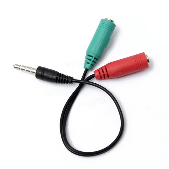 3.5mm Stereo Headphone Microphone Audio Y Splitter Cable AdattatorePlug Jack 3.5mm Stereo Headphone Microphone Audio Y Splitter Cable AdattatorePlug Jack