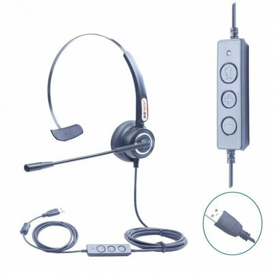 3.5mm USB Headset Computer Headphones Noise Reduction Microphone for PC Laptop Mobile Phone
