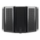 57.5 x 28cm Foldable Adjustable Studio Recording Microphone Isolator Sound Absorbing Foam Panel Mic Isolation Shield Stand Mount 57.5 x 28cm Foldable Adjustable Studio Recording Microphone Isolator Sound Absorbing Foam Panel Mic Isolation Shield Stand Mount