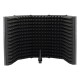 57.5 x 28cm Foldable Adjustable Studio Recording Microphone Isolator Sound Absorbing Foam Panel Mic Isolation Shield Stand Mount 57.5 x 28cm Foldable Adjustable Studio Recording Microphone Isolator Sound Absorbing Foam Panel Mic Isolation Shield Stand Mount
