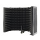 57.5 x 28cm Foldable Adjustable Studio Recording Microphone Isolator Sound Absorbing Foam Panel Mic Isolation Shield Stand Mount 57.5 x 28cm Foldable Adjustable Studio Recording Microphone Isolator Sound Absorbing Foam Panel Mic Isolation Shield Stand Mount