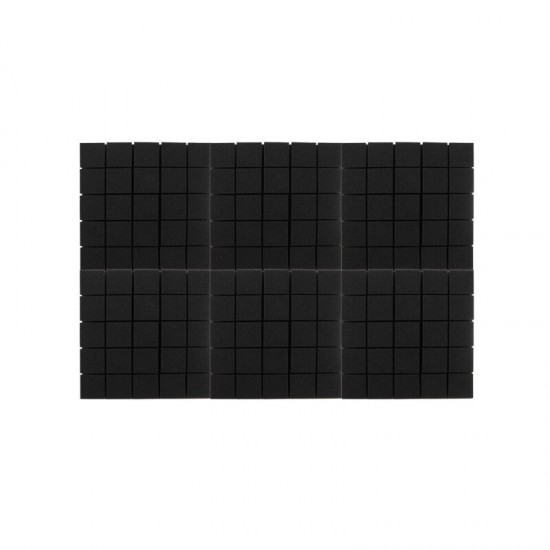 6pcs Acoustic Panels tiles Studio Soundproofing Sound Foam Wedge KTV Home 30x30x3cm