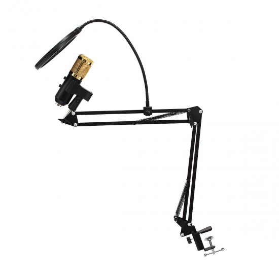 Adjustable Broadcast Podcasting Mic Volume Noise Reduction Capacitor KTV Audio Studio Recording Microphone Adjustable Broadcast Podcasting Mic Volume Noise Reduction Capacitor KTV Audio Studio Recording Microphone