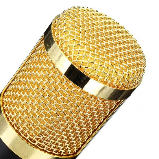 Adjustable Broadcast Podcasting Mic Volume Noise Reduction Capacitor KTV Audio Studio Recording Microphone Adjustable Broadcast Podcasting Mic Volume Noise Reduction Capacitor KTV Audio Studio Recording Microphone