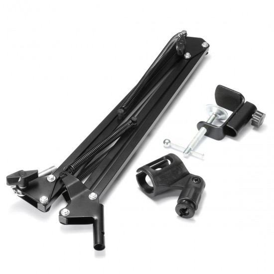Adjustable Microphone Mic Suspension Boom Scissor Arm Stand Holder with Shock Mount Adjustable Microphone Mic Suspension Boom Scissor Arm Stand Holder with Shock Mount