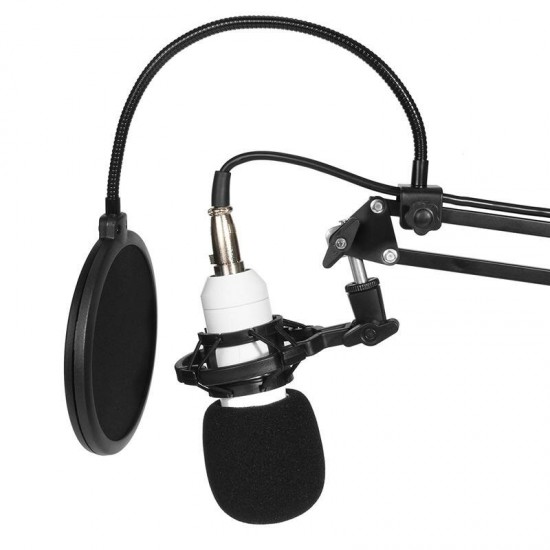 BM-800 NB-35 Capacitor Condenser Microphone 48V Phantom Power USB Sound Card for PC Recording Live Broadcast Studio KTV Karaoke Singing BM-800 NB-35 Capacitor Condenser Microphone 48V Phantom Power USB Sound Card for PC Recording Live Broadcast Studio KTV Karaoke Singing