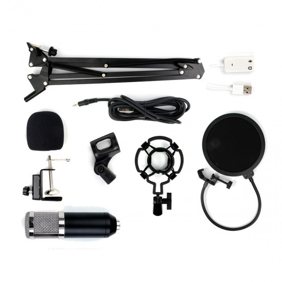 BM800 Condenser Microphone Mic Sound Recording Studio Kits with Shock Mount BM800 Condenser Microphone Mic Sound Recording Studio Kits with Shock Mount