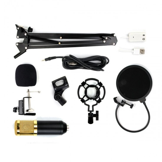 BM800 Condenser Microphone Mic Sound Recording Studio Kits with Shock Mount