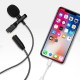 E1 Wired Microphone Mini 3.5mm Type-C Microphone Lavalier Condenser Recording Vlogging Video Live Microphone for iPhone Huawei