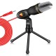 Live Microphone Gaming Microphone 3.5mm Wired Microphone Stereo Condenser Mic with Holder Desktop Tripod for PC YouTube Video Skype Chatting Gaming Podcast Recording