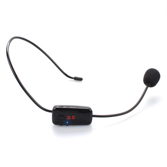 Portable FM Wireless Microphone Headset Megaphone Radio Mic for Loudspeaker for Teaching Tour Guide Meeting Portable FM Wireless Microphone Headset Megaphone Radio Mic for Loudspeaker for Teaching Tour Guide Meeting