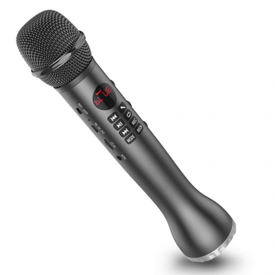 Portable Wireless bluetooth Microphone Record Card Speech Karaoke 2000mAh 3.5mm Audio Microphone