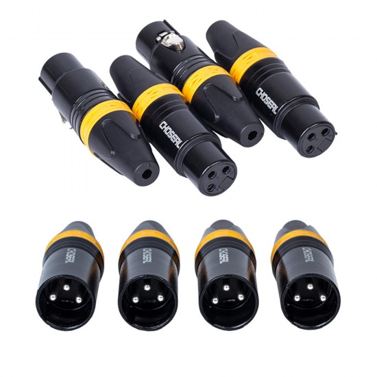 QD2002B Female Cannon Plugs Three Pin Core Mic Cannon Microphone Audio Signal Plug Connector QD2002B Female Cannon Plugs Three Pin Core Mic Cannon Microphone Audio Signal Plug Connector