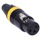 QD2002B Female Cannon Plugs Three Pin Core Mic Cannon Microphone Audio Signal Plug Connector QD2002B Female Cannon Plugs Three Pin Core Mic Cannon Microphone Audio Signal Plug Connector