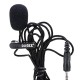 DG-001 Portable Mini 3.5mm Jack Lapel Clip Microphone for Recording Speech Teaching