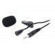 DG-001 Portable Mini 3.5mm Jack Lapel Clip Microphone for Recording Speech Teaching