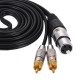 Dual RCA Male to XLR Female Plug Stereo Audio Cable for Microphone Audio Mixer Speaker Amplifiers Dual RCA Male to XLR Female Plug Stereo Audio Cable for Microphone Audio Mixer Speaker Amplifiers