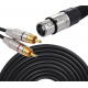 Dual RCA Male to XLR Female Plug Stereo Audio Cable for Microphone Audio Mixer Speaker Amplifiers