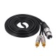 Dual RCA Male to XLR Female Plug Stereo Audio Cable for Microphone Audio Mixer Speaker Amplifiers Dual RCA Male to XLR Female Plug Stereo Audio Cable for Microphone Audio Mixer Speaker Amplifiers