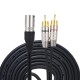 Dual RCA Male to XLR Male Plug Stereo Audio Cable Mic Cale for Microphones Audio Mixers Amplifiers Cameras Sound Cards