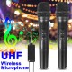 Dual UHF Wireless Microphone Mobile Phone One for Two Live Broadcast Home Conference Audio TV Computer Microphone with bluetooth Receiver