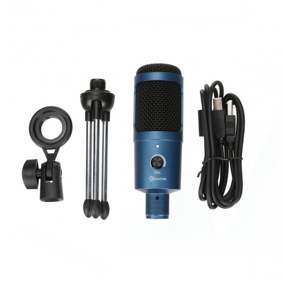 USB Condenser Microphone 192KHZ 24 Bit Plug Play Computer Microphone Podcast Vocal Recording Mic for Laptop Desktop PC USB Condenser Microphone 192KHZ 24 Bit Plug Play Computer Microphone Podcast Vocal Recording Mic for Laptop Desktop PC