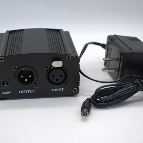 EYS-E001 48V Phantom Power Supply Adapter 220V for Condenser Mic Microphone EYS-E001 48V Phantom Power Supply Adapter 220V for Condenser Mic Microphone