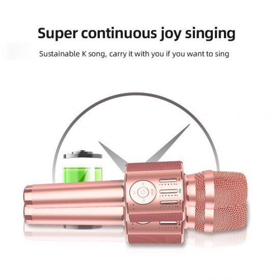 H35 bluetooth Microphone Karaoke Multiple Modes Long Battery Life Design Beautiful Sound Widely Compatible Microphone