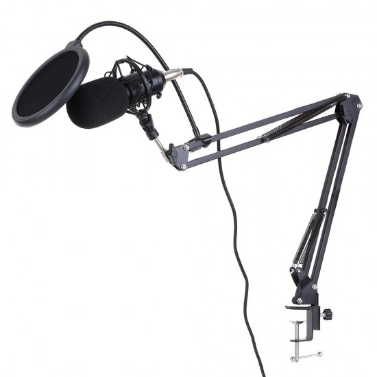BM-800USB Professional 192KHz/24Bit HD Free Drive USB Condenser Microphone Kit with Stand Mount BM-800USB Professional 192KHz/24Bit HD Free Drive USB Condenser Microphone Kit with Stand Mount