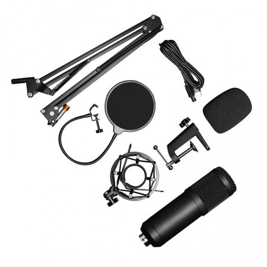 BM-800USB Professional 192KHz/24Bit HD Free Drive USB Condenser Microphone Kit with Stand Mount BM-800USB Professional 192KHz/24Bit HD Free Drive USB Condenser Microphone Kit with Stand Mount