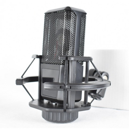 LGT240 Condenser Microphone Studio Cardioid Directional Audio Recording Mic for PC Computer Video Camera Camcorder Live Broadcast Dance Studio Recording