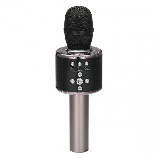 Wireless bluetooth Karaoke Microphone Speaker Handheld Cordless KTV MIC Stereo Speaker Music Player