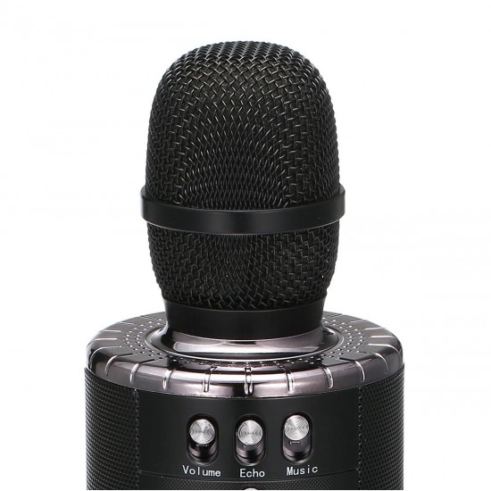 Wireless bluetooth Karaoke Microphone Speaker Handheld Cordless KTV MIC Stereo Speaker Music Player