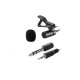 Lavalier Omnidirectional Condenser Microphone Clip Mic for iPhone Android Mobile Phone Camera Live Broadcast